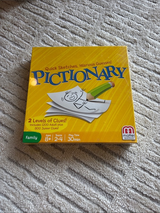 Mattel Other - Mattel Pictionary Game Box - Yellow